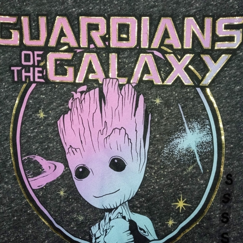 Marvel Comics Guardians of the Galaxy Vol. 2 Graphic Groot T Shirt Shimmery